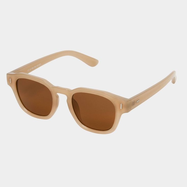 Providing both function and fashion, these Plastic Round Sunglasses from Universal Thread™ will be your go-to pick for any occasion. These oversized sunglasses feature a round frames in brown with brown lenses for a stylish look that's perfect for your going-out attire. Designed with UV protection to help keep your eyes safe and comfortable at all times. Whether you’re running errands or catching some sun at that beach, these sunglasses will be your go-to accessory. Universal Thread™: Found excl Trendy Brown Polarized Sunglasses, Modern Brown Sunglasses For Vacation, Casual Brown Cat Eye Sunglasses With Tinted Lenses, Trendy Brown Sunglasses For Outdoor, Trendy Brown Outdoor Sunglasses, Casual Brown Sunglasses For Everyday, Everyday Brown Tinted Sunglasses, Classic Beige Sunglasses With Uv Protection, Brown Aviator Sunglasses With Polarized Lenses For Everyday