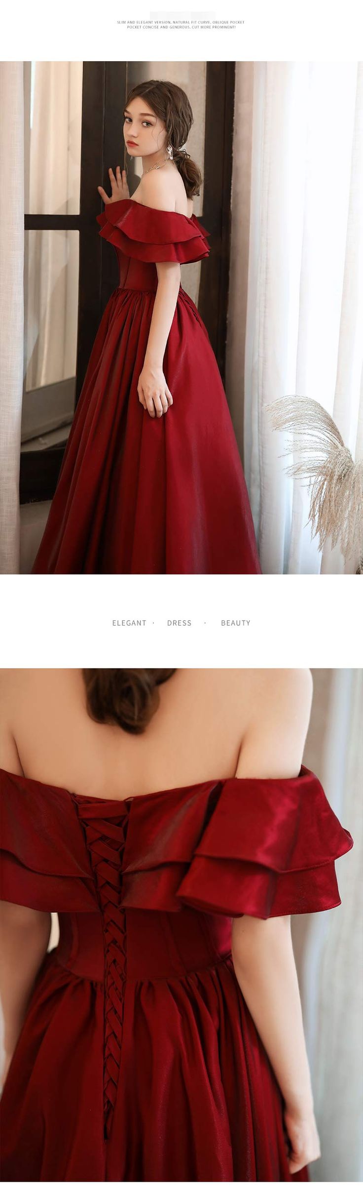 Off Shoulder Prom Dress, Vintage Evening Gowns, Christmas Night, Prom Wedding, Delicate Details, Fashion Clothes, Evening Gown, Red Formal Dress, Prom Dress