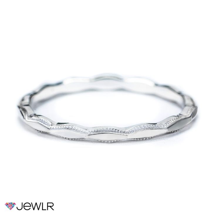 If you are looking for a textured band to wear as a midi ring or to stack with others, this faceted style will complete the look. Choose to have this band made in sterling silver or 10k gold in your favorite gold color. Stackable Adjustable Eternity Band, Elegant Hypoallergenic Round Band Jewelry, Stackable Sterling Silver White Gold Bangle, Stackable White Gold Sterling Silver Bangle, Stackable Sterling Silver Bangle In White Gold, Modern Twist Stackable Open Band Jewelry, Modern Stackable Eternity Band In White Gold, Classic Silver Eternity Band For Everyday, Silver Stackable Open Band Rings With Diamond Cut