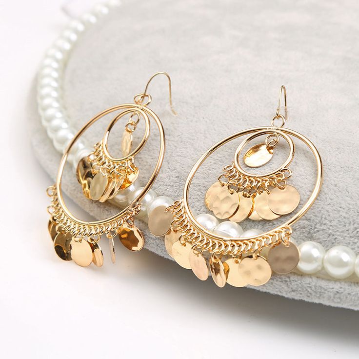 Fashion Earrings- Fashion Statement Clip On Earrings Big Round Geometric No Pierced Ear Clips for Women Hanging Earring modern JewelryModel Number:33031831286 Trendy Gold Metal Earrings, Elegant Gold Alloy Hoop Earrings, Trendy Gold Alloy Hoop Earrings, Gold Alloy Hoop Earrings, Trendy Gold Dangle Hoop Earrings, Gold Alloy Earrings For Party, Gold Alloy Party Earrings, Gold Dangle Hoop Earrings In Alloy, Gold Hoop Earrings In Alloy