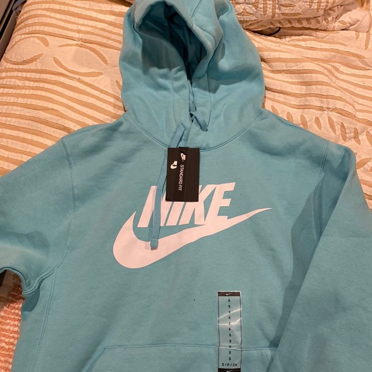 New Baby Blue Hoodie For Men But Honestly Can Be Unisex Light Blue Sporty Sweatshirt For Streetwear, Sporty Light Blue Sweatshirt For Streetwear, Nike Blue Hoodie With Adjustable Hood, Blue Sportswear Hoodie With Adjustable Hood, Blue Sportswear Sweatshirt For Winter, Light Blue Fleece Sweatshirt For Streetwear, Sportswear Blue Hoodie With Adjustable Hood, Blue Nike Hoodie For Fall, Nike Blue Hoodie For Fall