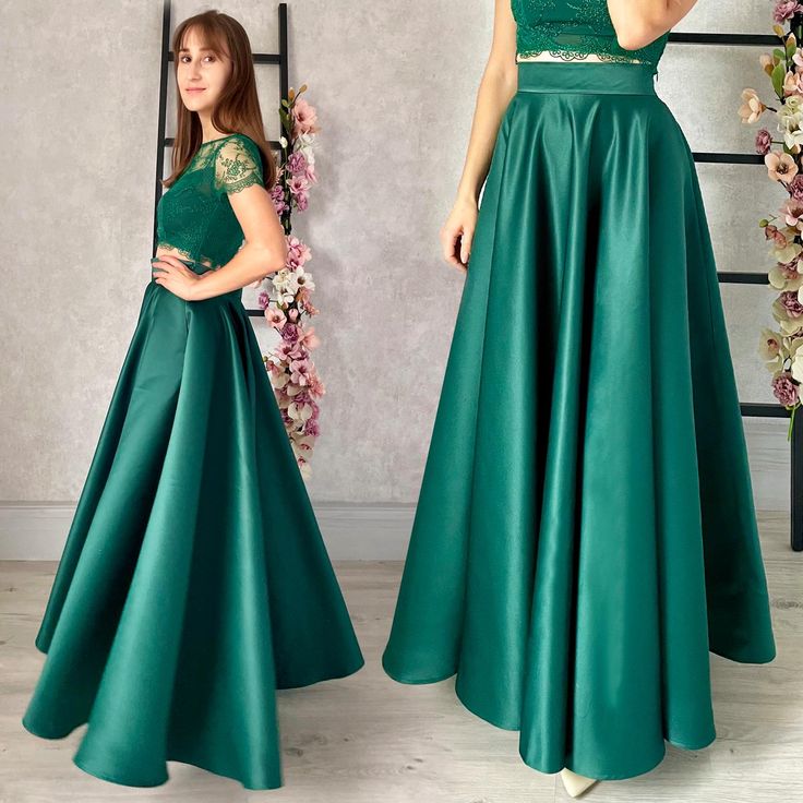 Long Satin Formal Skirt    ● The perfect skirt for different formal events ● Flared satin skirt with high waist design ● No elastic waist, has invisible zipper ● Without lining ● Has side seam pockets ● Fabric holds its shape well ● Standard length 120 cm (47,2 inches) fits as full length skirt ● We make this skirt by your measurements in 2-3 days   ◀ Our skirts are not about sizes. They are about perfect fit! So we decided to abandon standard sizes. To place an order, just indicate your waist circumference and skirt length (if needed) ▶   ✦ All our items are made to order, so please allow 3-14 days for production. This time rate doesn't include the shipping time. ✦ Our dresses will not disappoint as they are even more beautiful in real life! ✦ Feel free to contact us with any question! ✦ Satin Circle Skirt, Emerald Green Skirt, Green Satin Skirt, Long Satin Skirt, High Waist Maxi Skirt, Green Circle, Christmas Skirt, High Waisted Maxi Skirt, Formal Skirt