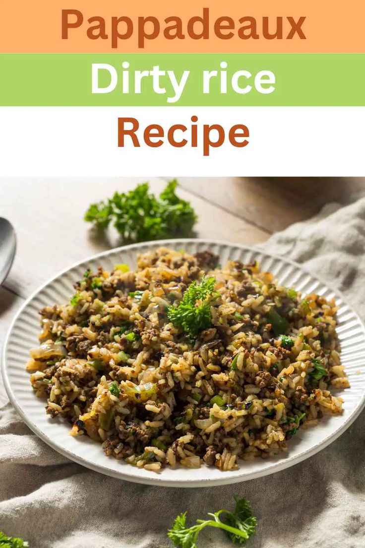 a white plate topped with rice and broccoli