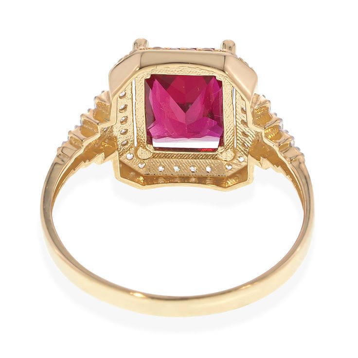 This heart-shaped ring features a 14K gold design with a garnet centerpiece and cubic zirconia accents. FANTASTIC JEWELRY NYC COMPANY LLC 💎 PRODUCT DETAILS Ring sizes available from size 5 to size 9 Material: 100% Real Gold 14K STONE: synthetic ruby Weight Approximately 4 Grams FINANCING AVAILABLE FREE SHIPPING ✅ SHOP NOW100% REAL GOLD CERTIFIEDFree Shipping & Free Returns🟢In stock, ready to ship from NYC🗽 Financing Available At checkout, simply select Affirm or Shopay as your payment option. Elegant Ruby Ring With Center Stone For Promise, Formal Rings With Prong Setting For Valentine's Day, Elegant Promise Ruby Ring With Halo Setting, Elegant Lab-created Ruby Diamond Ring With Accent Stones, Elegant Rings With Lab-created Ruby And Accent Stones, Fine Jewelry Rings With Lab-created Ruby And Accent Stones, Formal Cubic Zirconia Birthstone Ring, Yellow Gold Ruby Ring With Accent Stones For Promise, Gold Rings With Ruby Center Stone