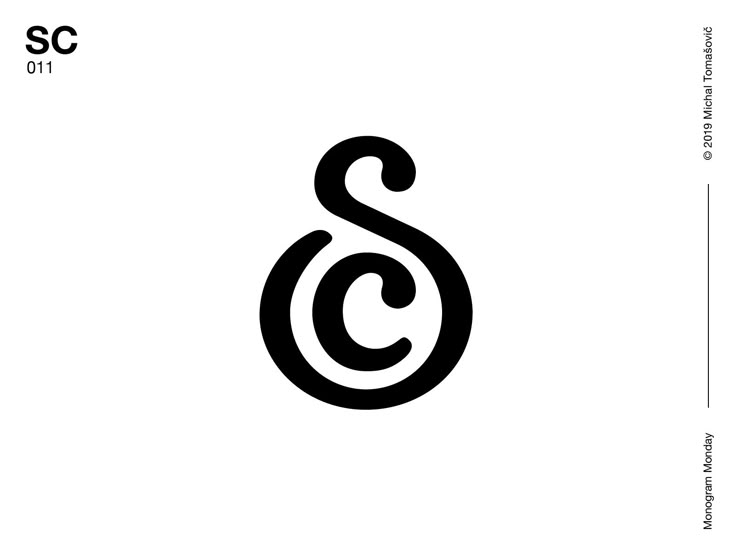 a black and white logo with the letter s