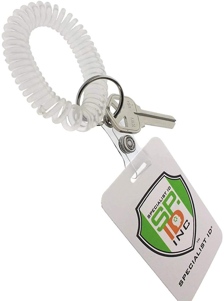 PRICES MAY VARY. SPIRAL WRIST COIL KEYCHAIN - Flexible Elastic Coils - Vinyl ID Card Strap Attachment and 7/8" Split Key Ring - Attach to Plastic Sleeve, Badge Holder or Slot Punched I'D Card - Great for Keeping Office Key, Entry Badge or Work Access Card Handy to Clock In and Out - Cruise Card and Hotel Key Ready ONE SIZE FITS ALL - COMFORTABLE & CUTE - Perfect for Small to Large Wrists - Form Fitting, Soft and Flexible - Key Chain Wrist or Ankle Holder - Simple Fit for House Key and Clicker wh Dog Hiking, Key Bracelet, Work Badge, Wrist Lanyard, Luggage Straps, Simple Fits, Id Badge Holders, Wristbands, Badge Holder