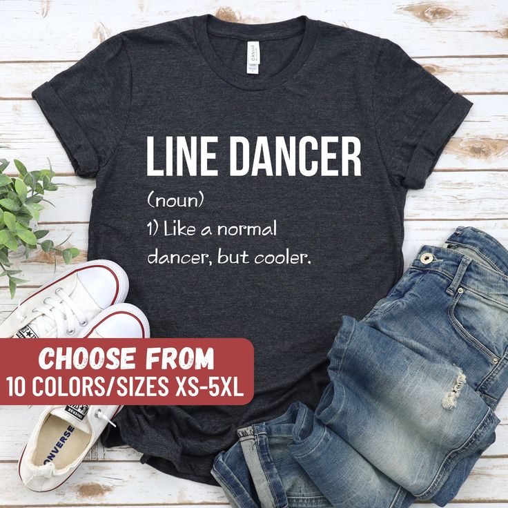 🎉 HOW TO ORDER 🎉 1. Check photos for sizing and color options 📏 2. Select your style/size and color from the drop-down menus.✨ 3. Add to cart & place your order 🛍️ 4. Your order is now off to production and will be ready for shipment in 2-7 business days! 📫 ➕ BACK DESIGN UPGRADE If you want a back design, please purchase a back design upgrade in the link below. You must purchase the same amount of back design upgrades in apparel quantity for your order. https://www.etsy.com/listing/13966346 Fitted Cotton T-shirt For Dance Class, Casual Letter Print T-shirt For Dance Class, Black Summer Top For Dance Class, Casual Short Sleeve T-shirt For Dance, Casual Crew Neck Shirt For Dance, Casual Cotton T-shirt For Dance, Casual T-shirt With Text Print For Dance Class, Casual Text Print T-shirt For Dance Class, Casual Dance Shirt With Graphic Print