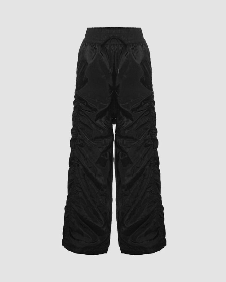 Moonport Statement Parachute Pants | CHACHA - CHACHA Parasut Pants, Long Cargo Pants, Hair Wear, Stretchy Material, Cargo Pants, Army Green, Parachute Pants, Black Pants, Super Cute