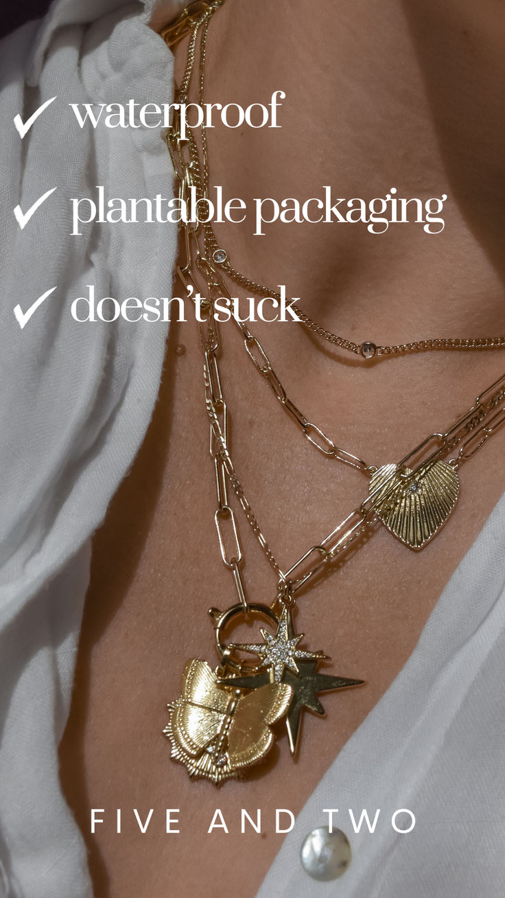 jewelry you'll never have to {or want to} take off 💎 oh and our packaging is plantable so that's pretty dope Dainty Necklaces, Layering Necklaces, New Necklace, Outfit Shop, All Shapes, Dainty Necklace, Layered Necklaces, Layering, Shopping Outfit