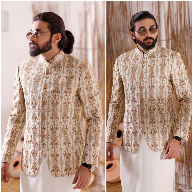 Men Prince Coat Premium Mesuri Fabric  Italian Thread  Simple & Decent Metal Buttons Finest Stitch Branded Design Custom Sizes are also available. Traditional White Suits For Eid, Groom's Long Sleeve Suits With Resham Embroidery, Traditional Nehru Jacket With Chikankari Embroidery For Groom, Diwali Nehru Jacket With Chikankari Embroidery For Groom, Eid Groom Sets With Chikankari Embroidery, White Bandhgala For Groom, Festive Nehru Jacket With Chikankari Embroidery For Groom, Ceremonial White Suits, Groom's Chikankari Embroidery Set For Eid