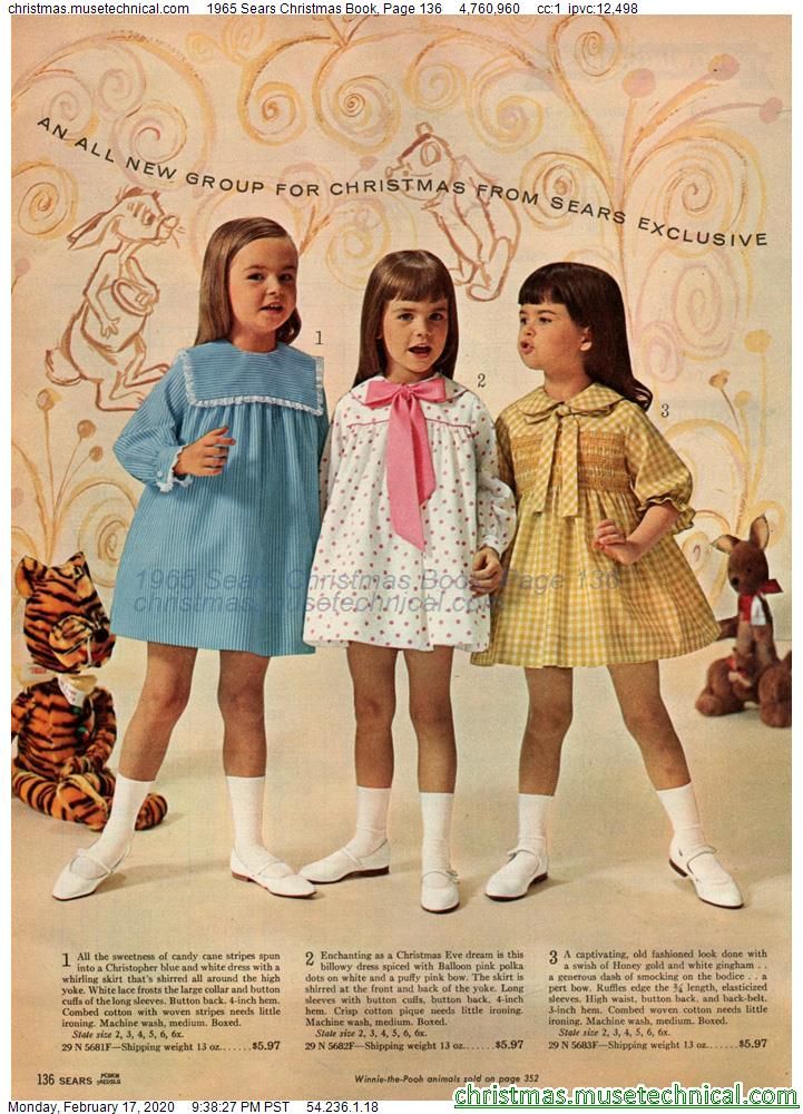 1965 Sears Christmas Book, Page 136 - Christmas Catalogs & Holiday Wishbooks Vintage Kids Fashion, Vintage Girls Clothes, Vintage Childrens Clothing, Vintage Kids Clothes, Retro Kids, Clothing Catalog, Christmas Book, Vintage Kids, 1960s Fashion