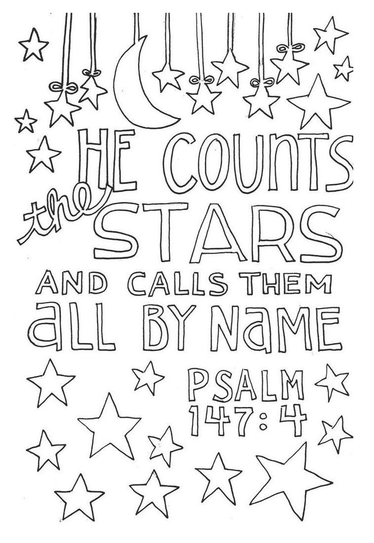 an adult coloring page with stars and the words