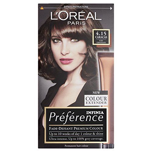 Preference Infinia 4.15 Caracas Iced Chocolate Hair Dye Iced Chocolate Hair Color, Chocolate Hair Dye, Loreal Paris Hair Color, Chocolate Brown Hair Dye, Light Chocolate Brown Hair, Chocolate Hair Color, Deep Brown Hair, Iced Chocolate, Cinnamon Hair Colors