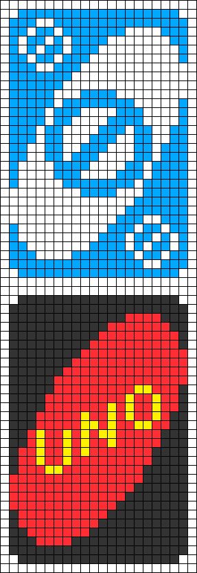 an image of a cross stitch pattern that looks like the superman logo on a computer screen