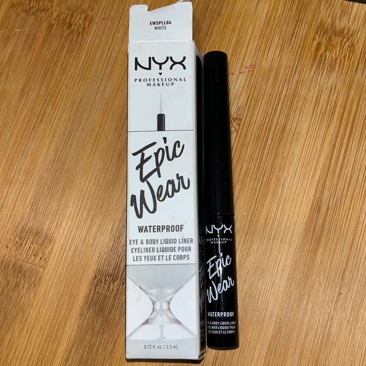 Brand New Nyx Epic Wear Waterproof Liquid Eyeliner- White Waterproof Liquid Eyeliner, Nyx Makeup, Makeup Eyeliner, Liquid Eyeliner, Nyx, Fashion Makeup, Womens Makeup, Eyeliner, Beauty Makeup