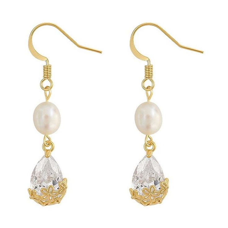 PRICES MAY VARY. Elegant and feminine:Trendy gold dangle earrings for women, featuring a teardrop-shaped design and elegant pearl accents. Size:1.77"(H)*0.59"(W).Hook Design,Easy to put on and take off. Hypoallergenic and safe: Crafted with care, these gold earrings for women are made from high-quality materials that are gentle on sensitive skin, ensuring a comfortable wear without any irritation. Statement-making and glamorous: With their long and dangling design, these earrings add a touch of Gold Earrings For Women, Hook Design, Long Drop Earrings, Zirconia Earrings, Gold Earrings Dangle, Long Earrings, Teardrop Earrings, Earrings Jewelry, Christmas List