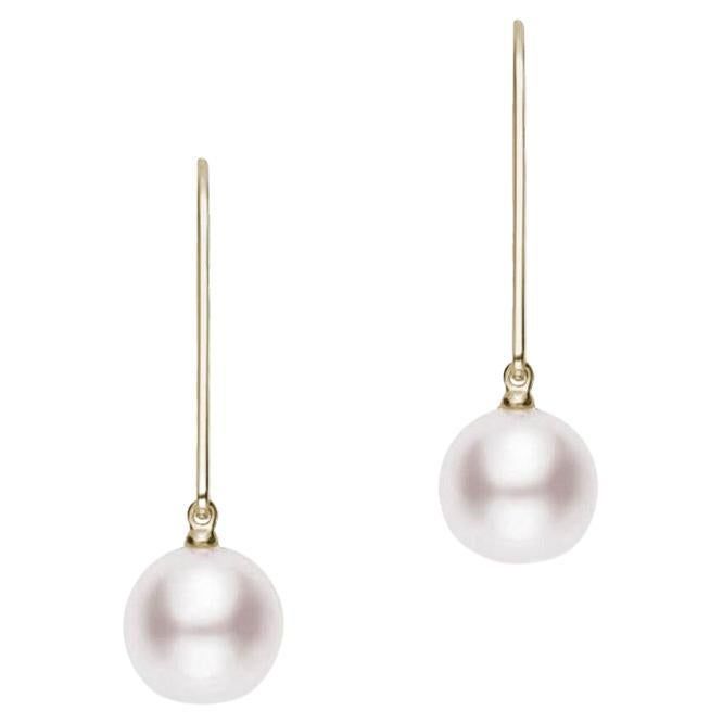 Mikimoto is modern, yet timeless. Mikimoto designs are second to none with grace, luminosity and a natural elegance. Whether simple pearl earrings, or a pearl statement necklace, Mikimoto has the perfect piece to make any outfit special. Mikimoto cultured pearls are in demand more than ever as among the most chic and glamorous gems a woman can own, recognized worldwide for superb quality and elegant design. The Mikimoto PEA1005K pearl Earrings features 7 mm white Akoya cultured pearls on 18 karat yellow gold to create classic pearl drop earrings. Hand selected with strict quality standards, these pearl Earrings feature 2 cultured pearls with an A+ (very good) quality grade and very good pearl luster. Color: Yellow Earrings: 1 Band Material: Yellow Gold Metal Stamp: 18K Stone Type: Pearl St Simple Pearl Earrings, Pearl Statement Necklace, Mikimoto Pearls, Simple Pearl, Yellow Earrings, Akoya Pearls, Pearl Drop Earrings, Pearl Drop, Cultured Pearls