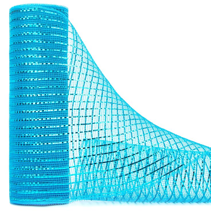 an image of a blue mesh object on a white background in the shape of a cone