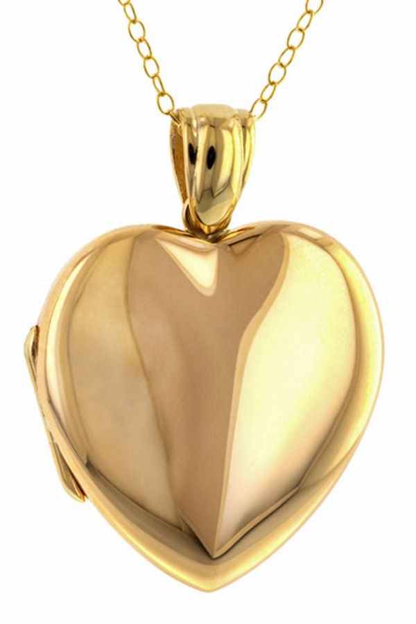 Measuring approx. 1 3/16 x 7/8 inch., fashioned in 14k yellow gold. Contemporary. Antique Heart-shaped Yellow Gold Jewelry, Elegant 14k Gold Locket Jewelry, Elegant Yellow Gold Jewelry With Polished Finish, Heirloom Heart-shaped Yellow Gold Jewelry, Timeless Oval Gold-tone Jewelry, Oval 14k Gold Jewelry, Luxury Oval Gold-tone Jewelry, Luxury Gold-tone Oval Jewelry, Timeless Gold Jewelry Stamped 14k