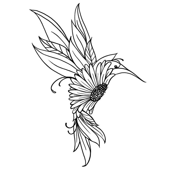 a black and white drawing of a flower