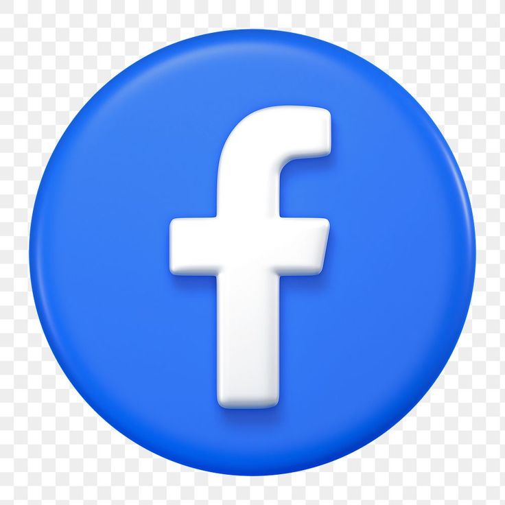 a white facebook logo on a blue circle png, transparent background with no background