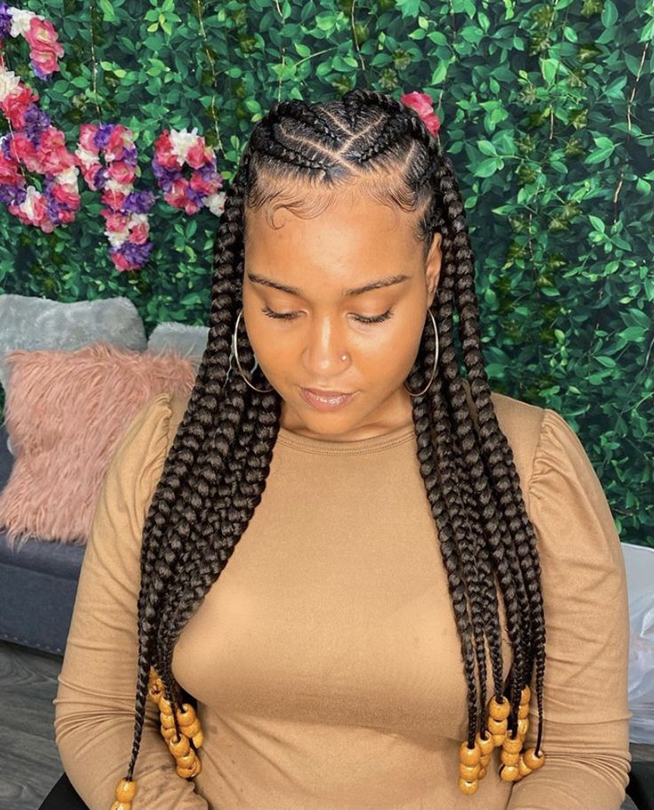 SheridanJai🧚🏽‍♀️ Quick Braid Styles, Braids To Try, Cornrows Braids For Black Women, Quick Braids, Braiding Styles, Feed In Braids Hairstyles, African Hair Braiding Styles, Braided Cornrow Hairstyles, Box Braids Hairstyles For Black Women