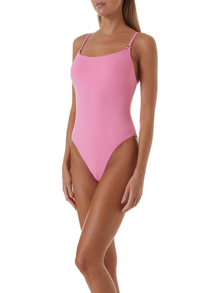 Tosca Rose Swimsuit &vert; Melissa Odabash US Chic Pink Swimwear With Adjustable Straps, Pink Spaghetti Straps Swimwear, Pink Spaghetti Strap Stretch Swimwear, Pink Stretch Spaghetti Straps Swimwear, Pink Stretch Swimwear With Spaghetti Straps, Pink Stretch Swimwear With Straps, Pink Fitted Swimwear With Straps, Fitted Pink Swimwear With Straps, Pink Swimwear With Straps For Pool