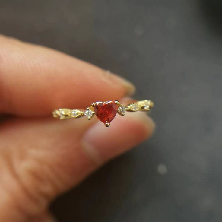 Engraved Red Heart Shaped Ring 14K Gold Plated Ruby Diamond Engagement Rings 925 Sterling Silver Ring, Wedding Promise Ring,anniversary Ring - Etsy Purity Ring Aesthetic, Promise Rings Aesthetic, Promise Ring Aesthetic, Engagement Rings Heart Shaped, Gold Promise Rings For Her, Promise Ring Ideas, Aesthetic Wedding Ring, Promise Rings Unique, Ring Inspo Jewelry