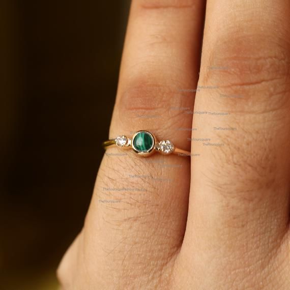 14K Gold Malachite Ring, Diamond Ring, Dainty Wedding Ring, Gemstone Engagement Ring, Band Ring For Her, Sun Design Ring, Stackable RingProduct info:14k solid goldnatural diamond - white diamondwhite diamonds, I color, SI claritywhite diamonds -  1.2 mm, I, SI clarityMalachite: 0.14 ct, AA+Ring Size 7Item will be resized and shipped within 10 days.ITEM Will BE SHIPPED : India Speed PostTo get the item in 4-5 days, we can also ship it thru DHL express, please contact us before.Please select your Emerald Bezel Setting Ring For Wedding, Heirloom Emerald Ring With Bezel Setting For Wedding, Diamond Ring For Wedding With May Birthstone, Dainty Emerald Anniversary Ring, Diamond Wedding Ring For May Birthstone, Gold Emerald Ring With Bezel Setting For Wedding, Fine Jewelry Emerald Ring For Marriage, Dainty Emerald Ring With Accent Stones For Anniversary, 14k Gold Emerald Ring With Center Stone For Wedding