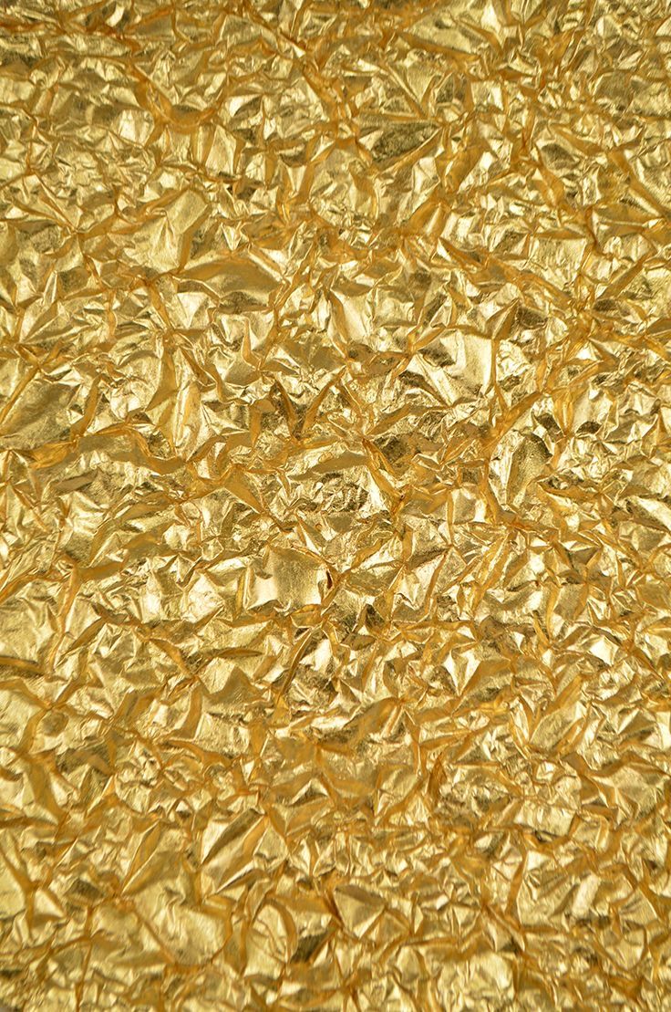 a close up view of shiny gold foil