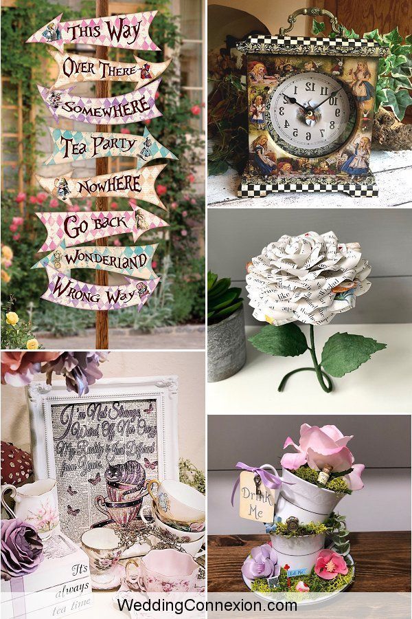 several different pictures with flowers and signs on them that say it is the best time to be married