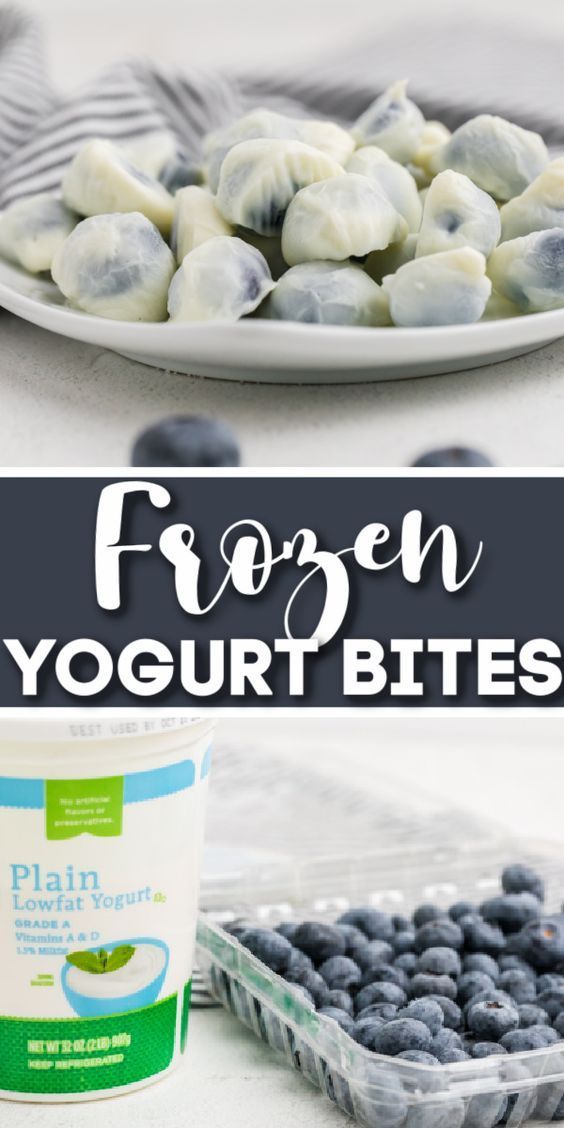 blueberries, yogurt, and the yogurt-covered blueberries that have been frozen Frozen Yogurt Bites Recipe, Yogurt Bites Recipe, Frozen Yogurt Bites, Yogurt Bites, Refreshing Snacks, Lost 100 Pounds, Quit Drinking, Low Fat Yogurt, Quick Easy Snacks