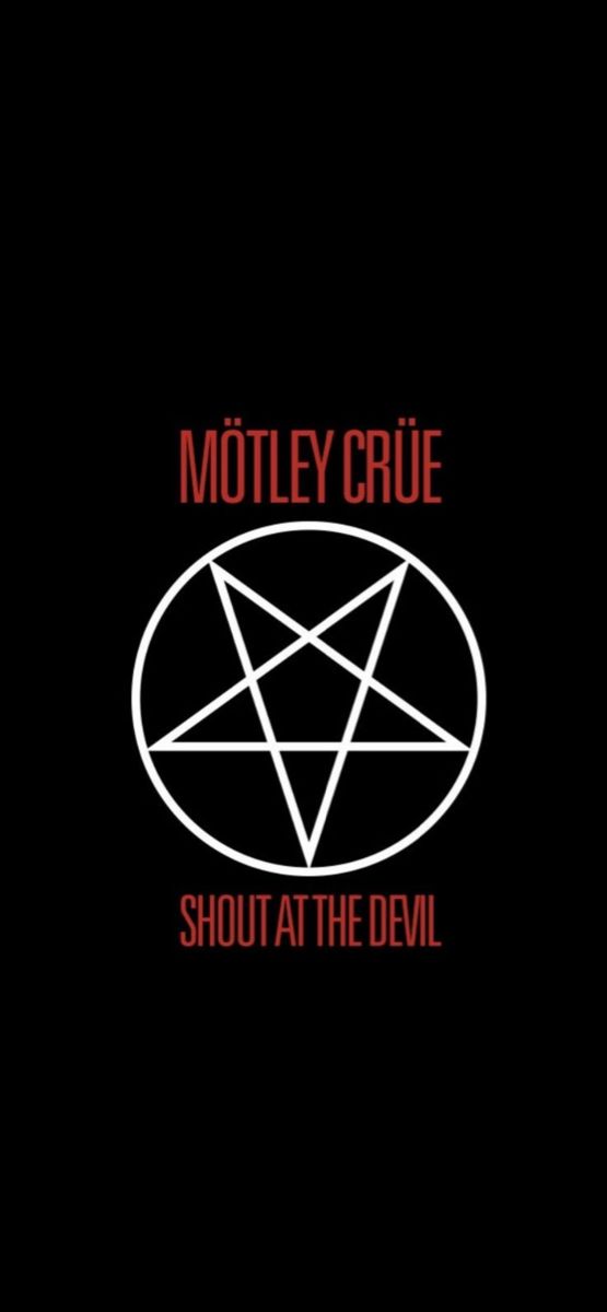 the logo for motleyy crue's album, shoot at the devil