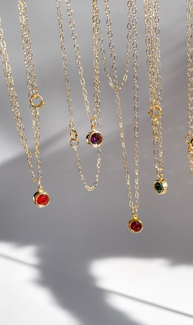 Introducing our exquisite Rebirth Collection - a timeless celebration of elegance and individuality. Our first piece is our Birthstone Necklace, featuring a solitaire birthstone pendant delicately suspended from a graceful chain. Each necklace is 16 inches, however we can make them longer if you need, just leave us a message with the necklace length you want when checking out. January: Garnet February: Amethyst March: Aquamarine April: Diamond May: Emerald June: Alexandrite July: Ruby August: Peridot September: Sapphire October: Opal November: Topaz December: Tanzanite PLEASE MAKE SURE TO WRITE WHICH BIRTHSTONE(S) YOU CHOOSE UNDER THE PERSONALIZATION BOX!! Formal Round Birthstone Necklace With Delicate Chain, Elegant Birthstone Necklace With Round Pendant On Cable Chain, Dainty Birthstone Necklace With Round Stone, Elegant Round Birthstone Necklace With Cable Chain, Elegant Birthstone Necklace With Adjustable Chain And Round Pendant, Dainty Round Pendant Birthstone Necklace For Formal, Dainty Gemstone Birthstone Necklace For Formal Occasions, Dainty Round Pendant Birthstone Necklace For Formal Occasions, Dainty Formal Birthstone Necklace With Gemstone