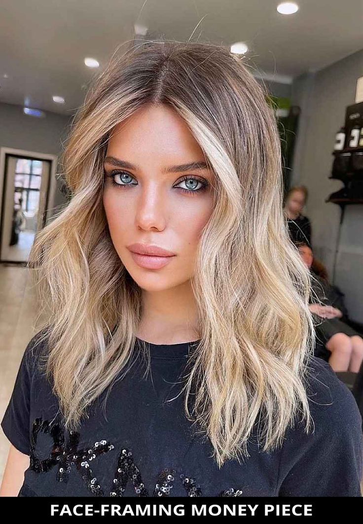 Cabelo Ombre Hair, Hair With Money Piece, Baylage Hair, Hair References, Ombre Hair Blonde, Money Piece, Vlasové Trendy, Dirty Blonde Hair, Blonde Hair Inspiration