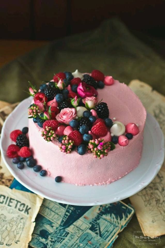 a collage of photos with different cakes and flowers on them, including one pink cake