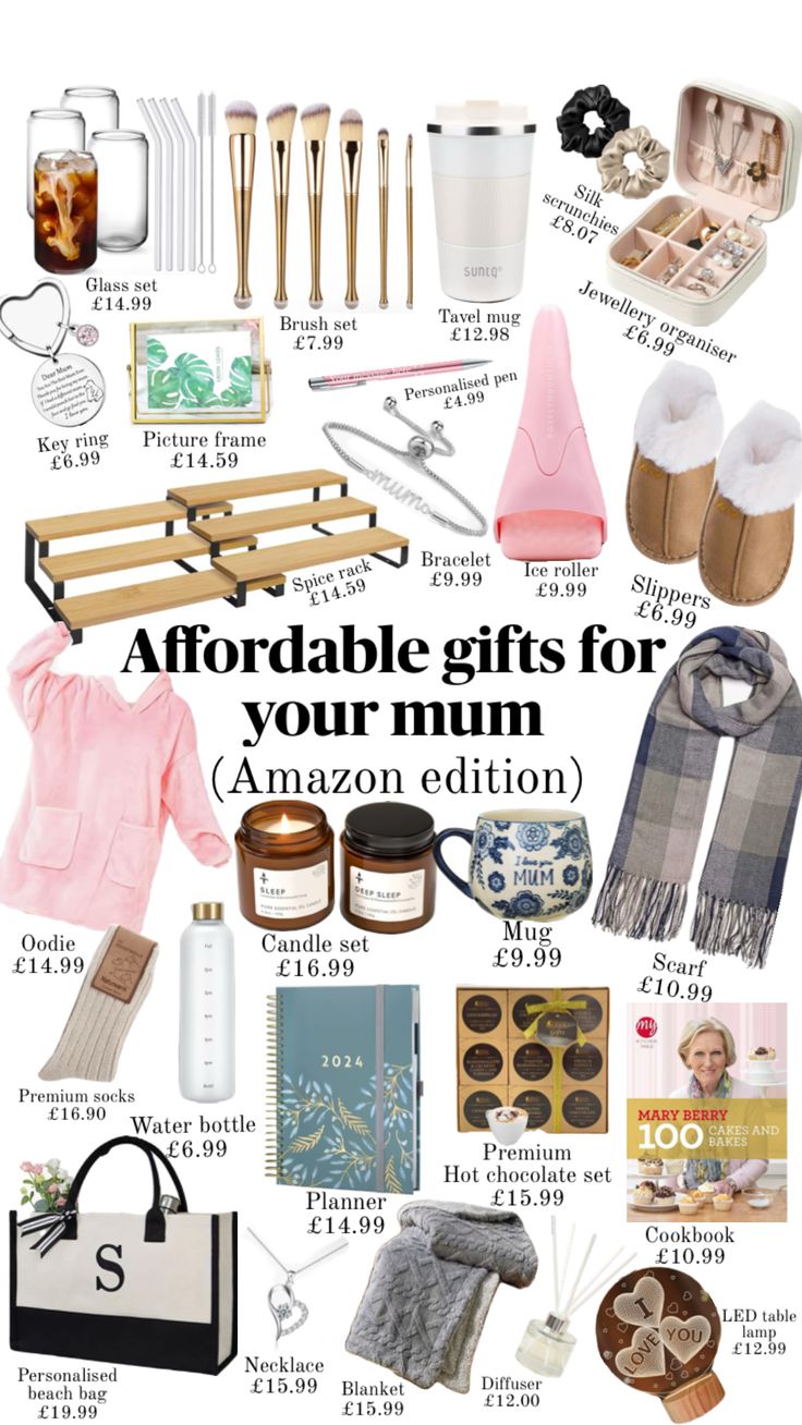 the ultimate gift guide for your mom on amazon, including gifts from her mother's house