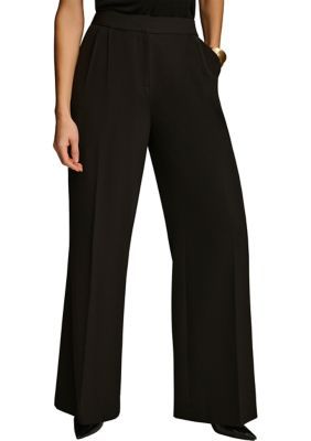 These wide-leg pants from Donna Karan will pair perfectly with your favorite blouses and posh accessories. | Donna Karan New York Women's Soft Suiting Wide Leg Pants, Black, 16 Wide Leg Pants Black, Donna Karan, Pants Black, Leg Pants, Wide Leg Pants, Wide Leg, Blouses, New York, Pants