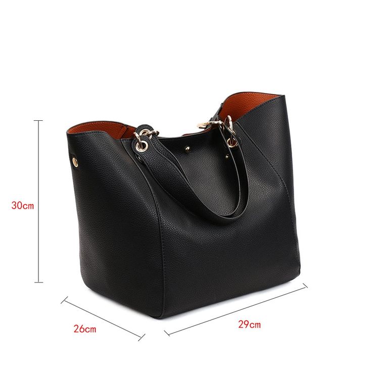 Handbags Type: TotesTypes of bags: Top-Handle BagsMain Material: PUShape: BucketExterior: NoneGender: WomenNumber of Handles/Straps: NoneStyle: vintageClosure Type: OpenInterior: No PocketHardness: SoftPattern Type: SolidLining Material: PolyesterDecoration: NoneOccasion: VersatileItem Type: Handbags Chic Large Satchel Bag, Large Satchel Shoulder Bag For Everyday Use, Large Everyday Use Bags, Large Top Handle Satchel For Travel, Large Satchel With Double Handle For Travel, Solid Color Large Capacity Handheld Bag, Large Size Satchel Tote For Daily Use, Chic Large Satchel For Everyday Use, Large Chic Satchel For Shopping