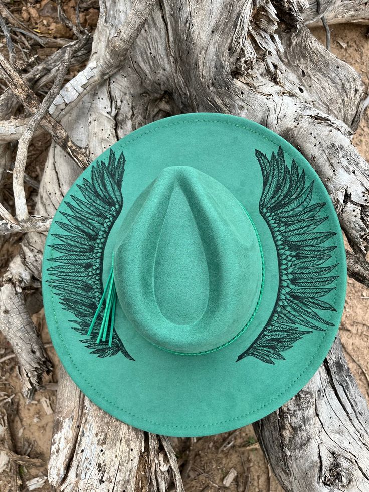 Green Bohemian Hat Bands For Spring, Country Style Felt Hat With Short Brim For Summer, Curved Brim Summer Felt Hat For Rodeo, Bohemian Green Hat Bands For Summer, Spring Felt Hat With Curved Brim For Western-themed Events, Short Brim Felt Hat For Summer Country Events, Spring Flat Brim Felt Hat For Western-themed Events, Flat Brim Fedora For Kentucky Derby Gift, Country Style Wide Brim Felt Hat For Summer