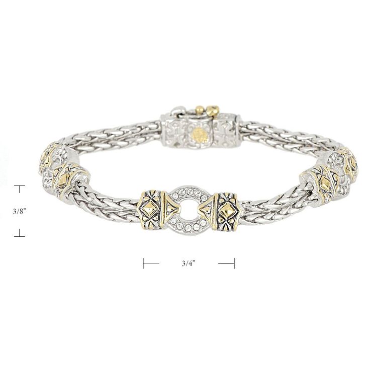 Antiqua Three Circle Pavé Bracelet