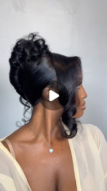 Bridal Hair Specialists on Instagram: "Words fail me; what a BRIDE! 🤩�🤩🔥🥵
Bride @jessica__asah 
Hair @platinumtressesbridal 
MUA @breelliantmua" Up Do Black Women Wedding Hairstyles, Wedding Updo Hairstyles For Black Women, Wedding Hair Updo Black Women, Back Bun Hairstyles Black Women, Bride Hairstyles Black Women, Bridal Hairstyles Black Women, Natural Bridal Hairstyles Black Women, Wedding Updo Black Women, Bridal Hairstyles For Black Women