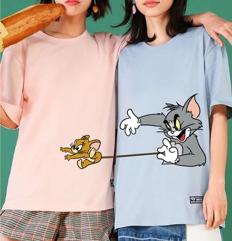 Best Friend Matching Shirts, Couple T Shirt Design, Best Friend T Shirts, Mode Kawaii, Matching Hoodies, Best Friend Outfits, T Shirt Painting, Stylish Hoodies, Bff Outfits