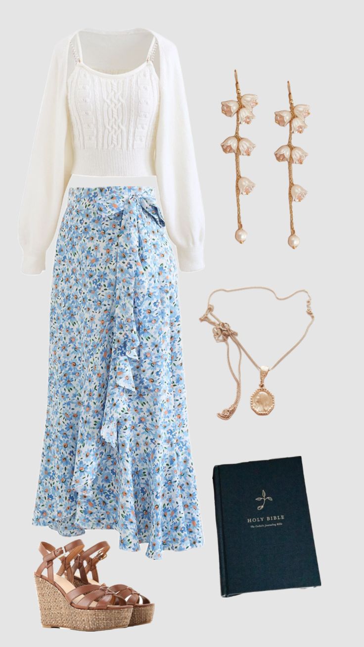 Catholic Church outfits #churchfits #churchfit  #catholic #christian Christian Outfits Modesty, Modest Christian Clothing, Modest Girly Outfits, Modesty Outfits, Cute Modest Outfits, Casual Outfit Inspiration, Church Outfits, Modest Fashion Outfits, Christian Clothing