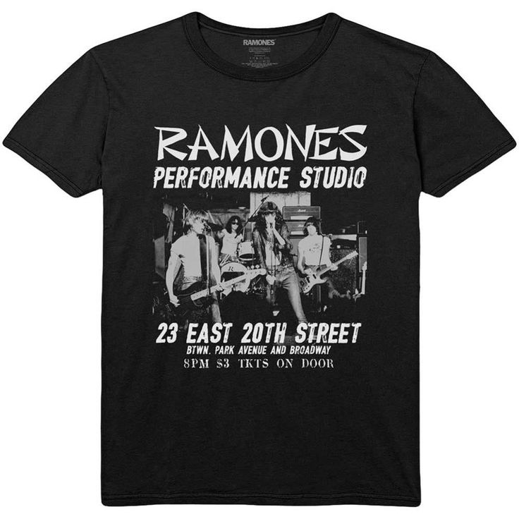 Ramones East Village Unisex T-Shirt Ramones Shirt, Ramones T Shirt, Village Design, East Village, Short Styles, Screen Printing Designs, Ramones, High Quality T Shirts, Mens Clothing Styles