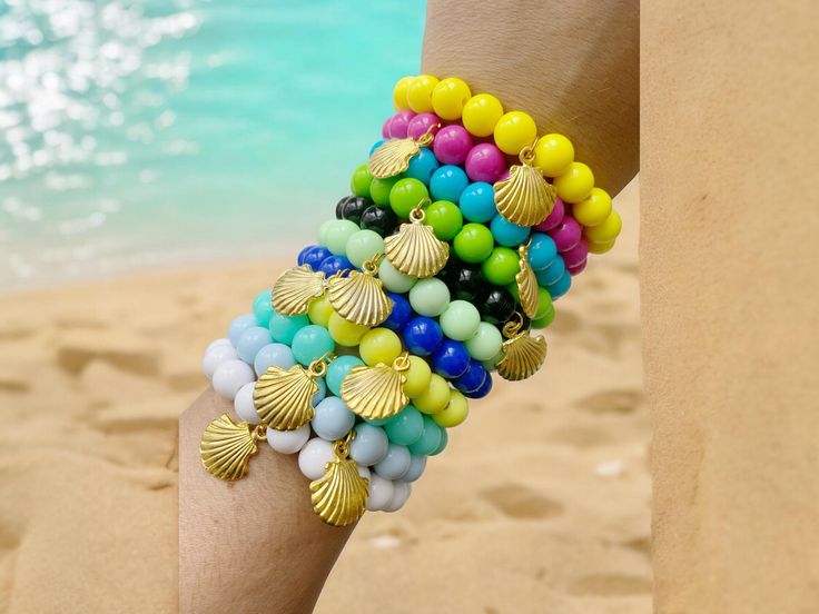 Listing is for 1 Bracelet Will fit an average 6-7 inch wrist Select your color from the drop down menu Stretch Elastic Fit Colorful Beaded Yellow Bracelets For Vacation, Yellow Beaded Bracelets For Vacation, Yellow Beaded Bracelets With Colorful Beads For Beach, Yellow Beaded Bracelets For Beach With Colorful Beads, Colorful Beaded Bracelets For The Beach, Beachy Multicolor Friendship Bracelets With Colorful Beads, Beachy Multicolor Beaded Bracelets, Multicolor 8mm Beads Bracelets For Beach, Multicolor Round Beads Stretch Bracelet For Beach