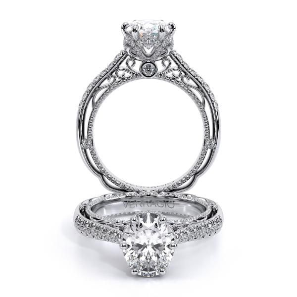 a diamond engagement ring on top of a white background