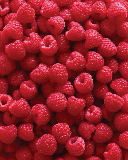 raspberries are shown in this close up photo