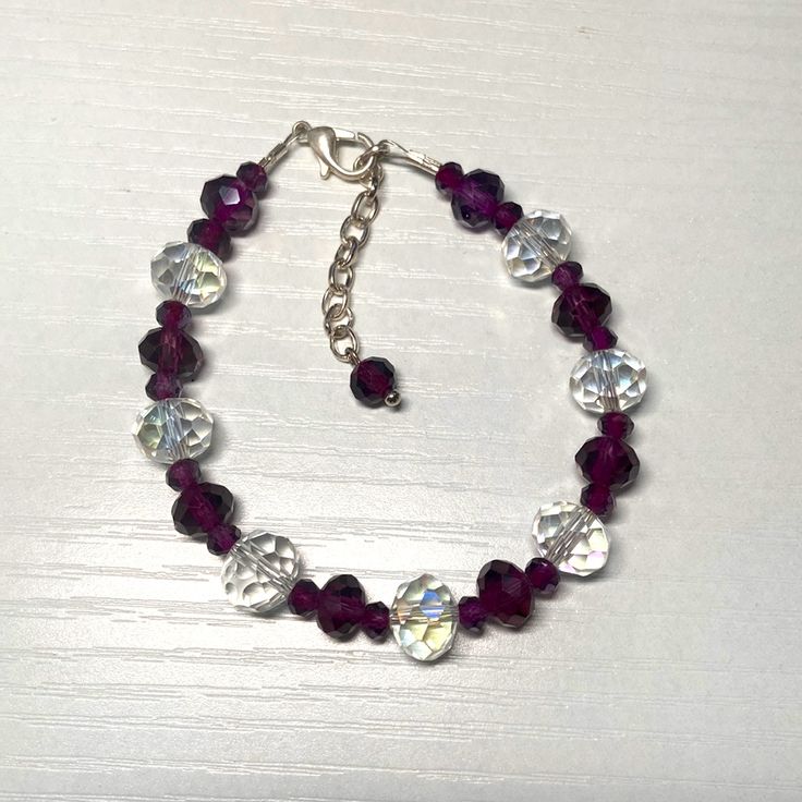 Handmade Glass Beads Bracelet.