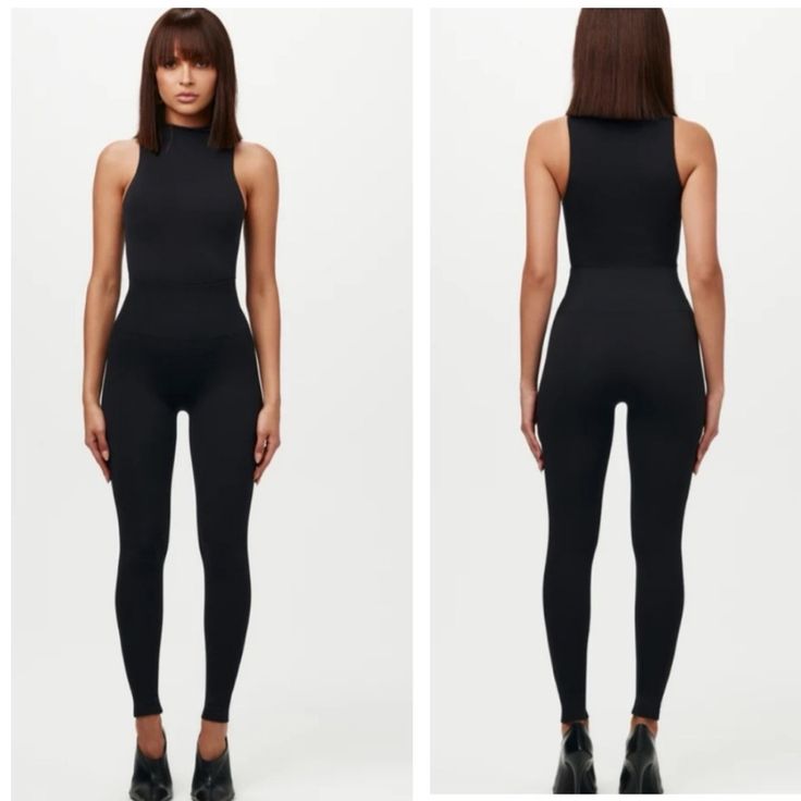 New With Tags. High Compression Leggings. Fluid Sculpt Collection 87% Nylon, 13% Spandex True To Size With A Very Tight Fit Stock Photos Added For Style & Fit Reference Only. Black Compression Elastane Unitard, High Waist High Stretch Black Bodysuit, Black Elastane Bodysuit For Loungewear, Sleek High Stretch Black Unitard, Sleek High-stretch Black Unitard, Black Stretch High Waist Bodysuit, Black Elastane Athleisure Unitard, Black Elastane Unitard For Athleisure, Black Second-skin Activewear For Gym